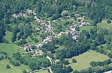 Vue aérienne de Bouan, où est organisé chaque année le rassemblement national de la race.